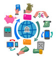 finance and banking concept icon vector image vector image