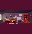 alchemist laboratory witch or wizard room vector image