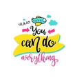 creative typography card vector image