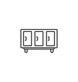 cabinet line art icon design template vector image