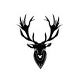 dear head logo vector image