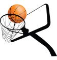 basketball hoop dynamic vector image