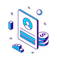personal digital account online payment store vector image