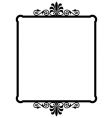 wrought iron frame vector image vector image