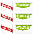 banner tag signs vector image