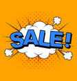 comic sale discount cartoon vector image vector image