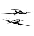 civil utility aircraft vector image
