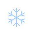 snowflake icon blue silhouette snow flake sign vector image vector image