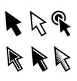 arrow cursors symbol icons set vector image