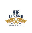 aviaton sport air legend propeller icon vector image vector image