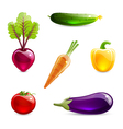 vegetables set vector image vector image