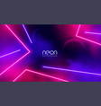 glowing neon light lines with smoke effect vector image vector image