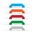 origami labels vector image