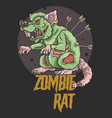 zombie rat killer vector image
