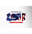 fourth july independence day abstract vector image