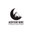 outdoor adventure travel badge logo vector image