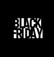 black friday sale banner night discount poster vector image vector image