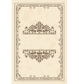 parchment frame vector image vector image
