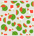 summer theme seamless pattern watermelon vector image