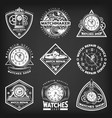 vintage white clocks repair service emblems vector image