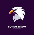 awesome eagle logo vector image