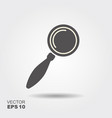 flat icon of a magnifying glass vector image