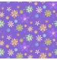 seamless background with hand-drawn flowers vector image