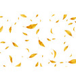 falling flying autumn leaves background realistic vector image vector image