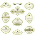 set of labels vector image vector image