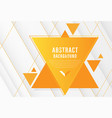 abstract geometric triangle pattern shape yellow vector image