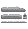 passenger train vector image