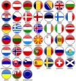 shiny flags vector image