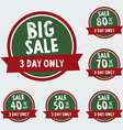 big sale stamps with badge and label vector image
