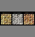 gold silver bronze gradients metallic vector image