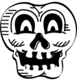 skull vector image