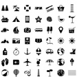 summer holiday icon set vector image