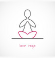 love yoga vector image