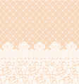 card with lace border vector image vector image