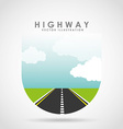 highway road vector image
