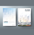 annual report flyer cover template vector image vector image