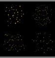 golden scattered stars on sky spread icon flat vector image vector image