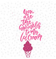 romantic handdrawn lettering vector image