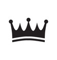 crown silhouette icon design template vector image vector image