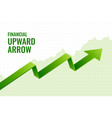 financial incline growth upward arrow trend vector image