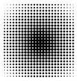 circle in halftone dot pattern vector image
