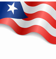 puerto rican flag wavy abstract background vector image