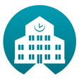 school building sign vector image vector image