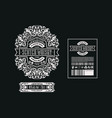 template decorative label for single malt scotch vector image
