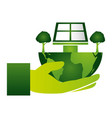 eco friendly environment vector image