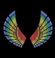 sample wings design vector image vector image